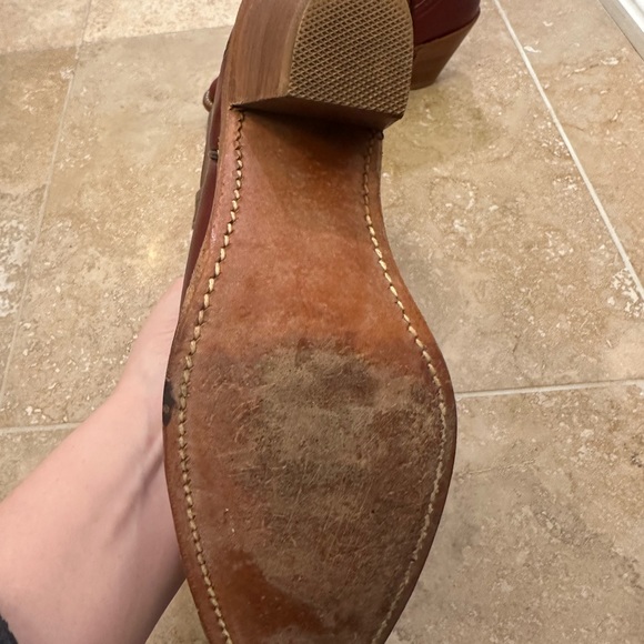 Vintage Frye Oxblood Burgundy Leather Cowboy Boots **Size 7 AA NARROW** - Picture 5 of 6